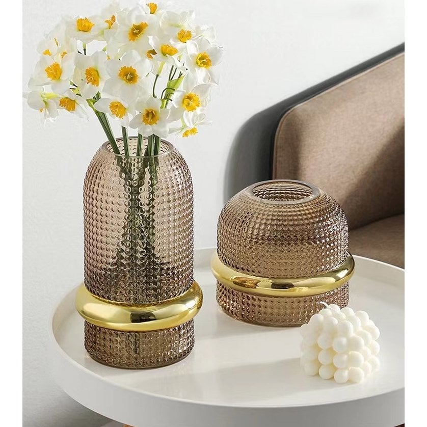 Vaas Amber Gilded Edge 18x15cm - Afbeelding 3