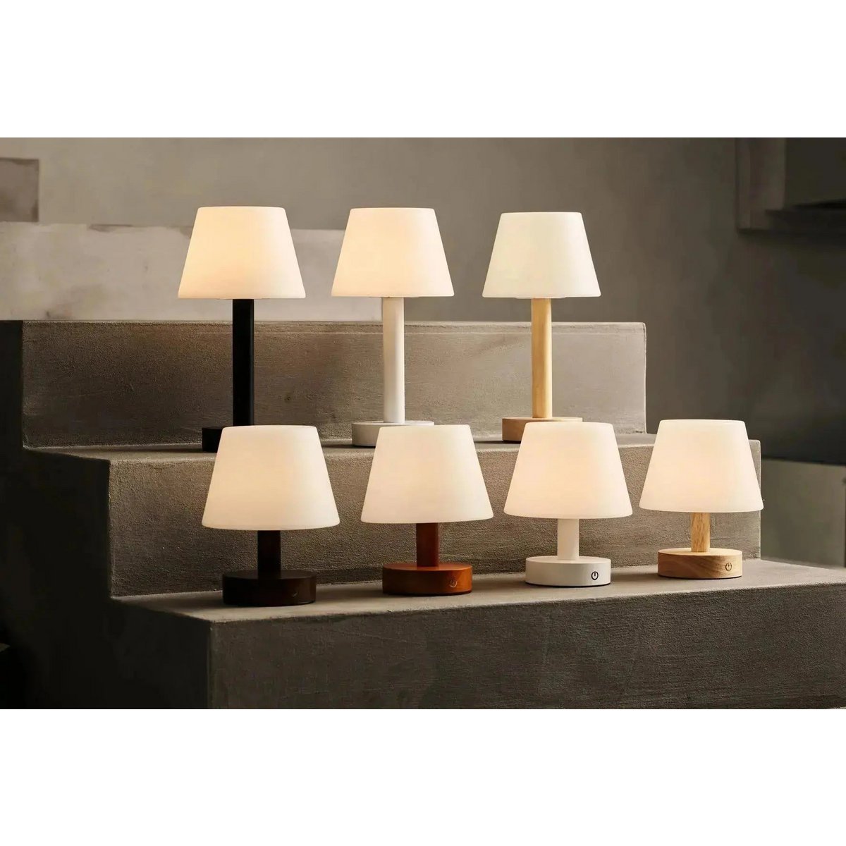 Zoë Witte Houten Oplaadbare Tafellamp | Draadloos, dimbaar, USB-C, batterij met een levensduur van 80 uur - Afbeelding 14