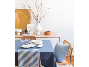 Filip Blue Zachte lichtgewicht zuivere Noorse wollen deken