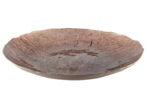 Bruin gesneden met gouden rand 50 cm