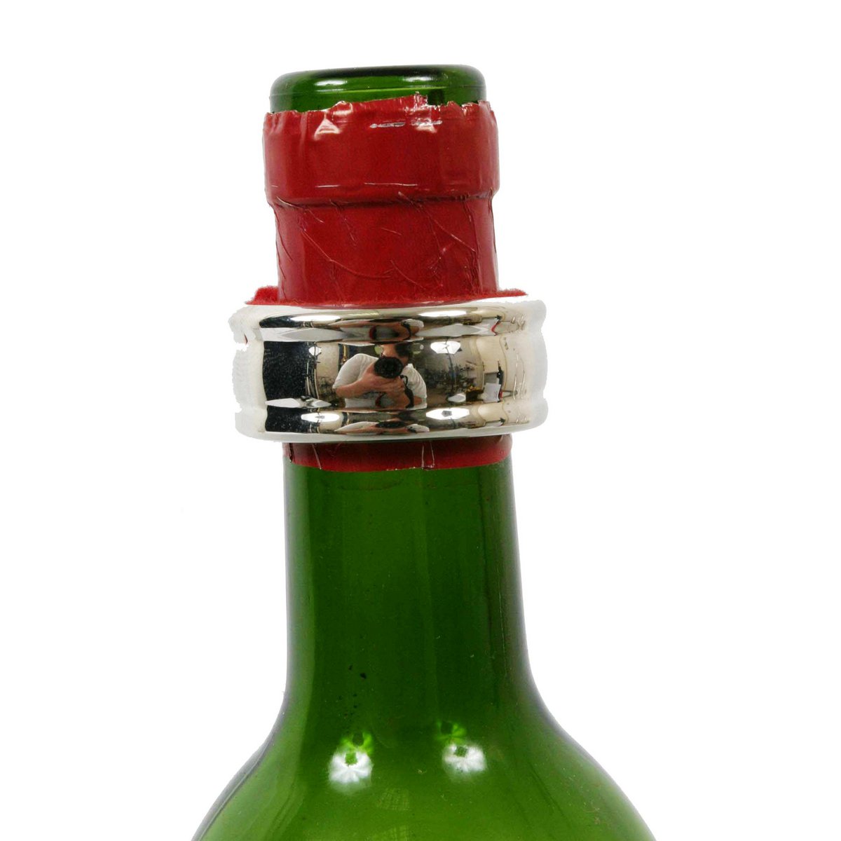 Stop zilveren metalen druppel