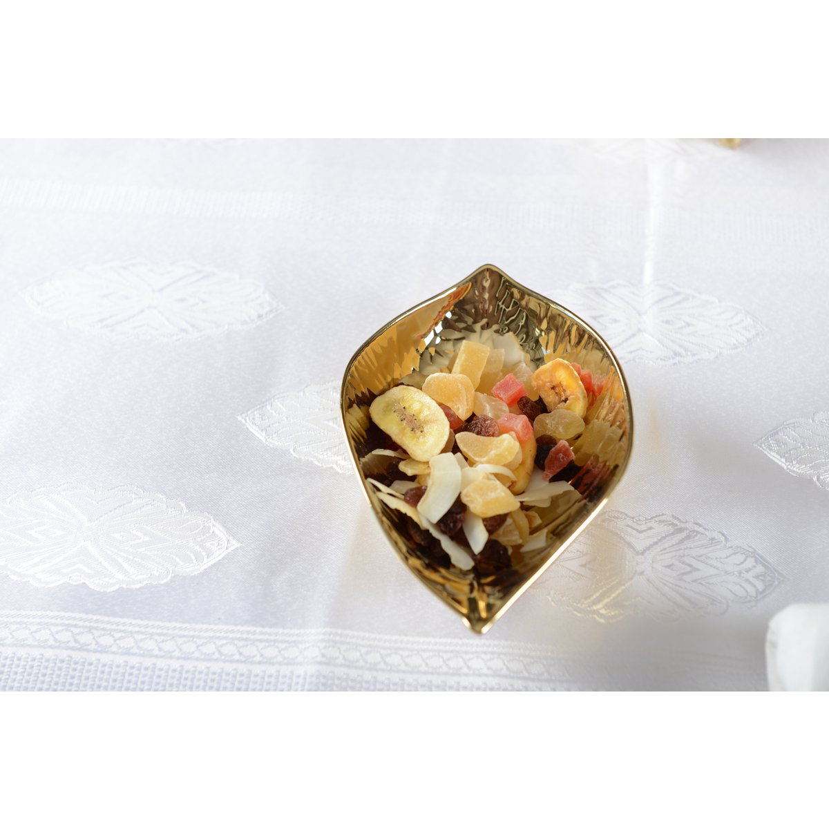 Zilveren keramische bladbeker 17x10x3cm - Afbeelding 2