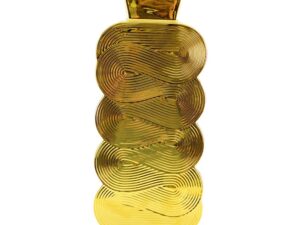 Briljante gouden vaas groot model 14x8x30cm