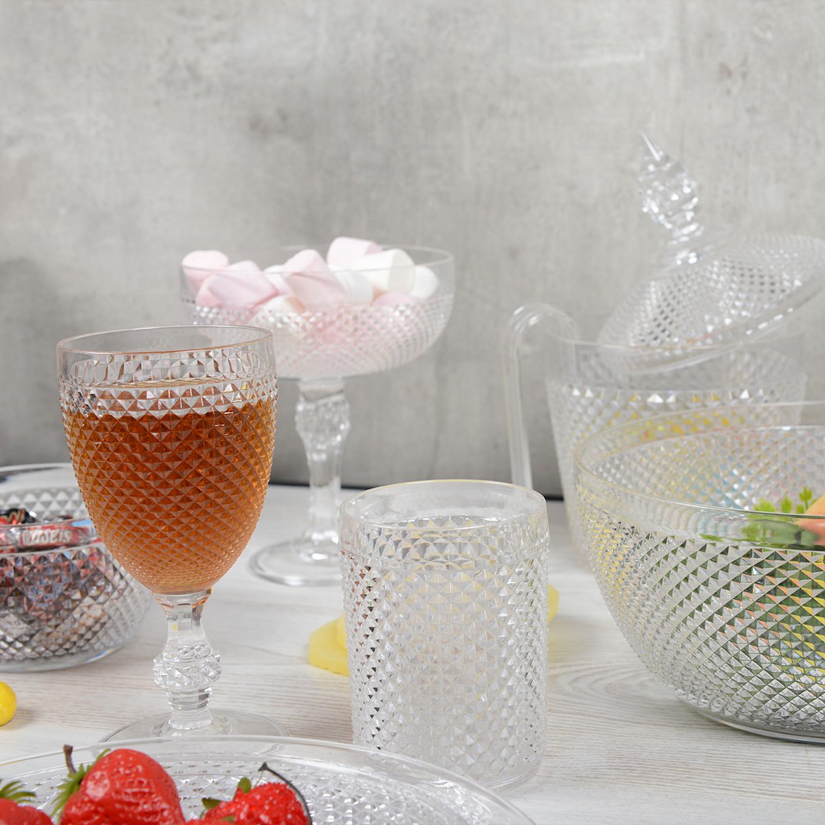 Transparante diamant acrylkom - Afbeelding 3