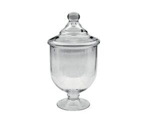 Bonbonnière op een glas in glas 15x15x29cm