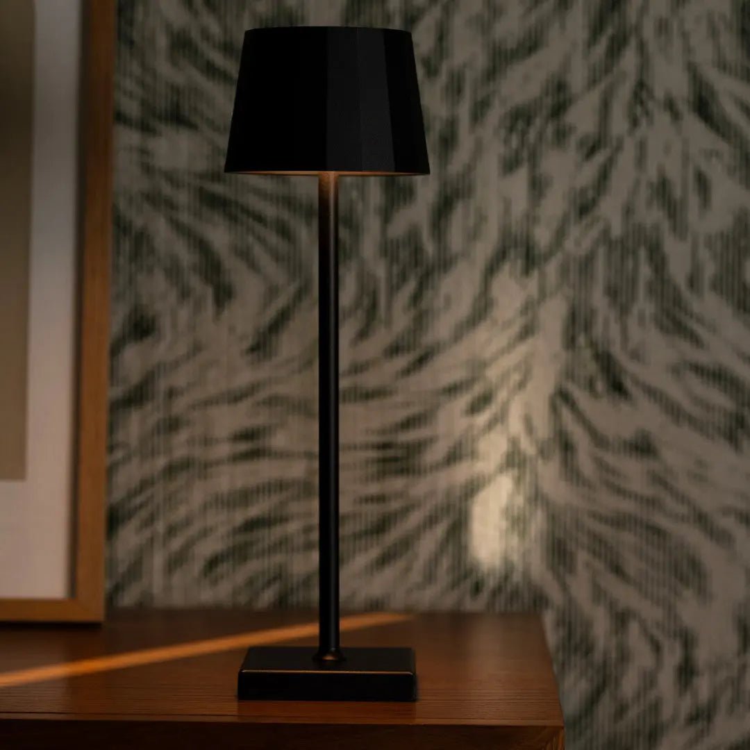 William Black oplaadbare ijzeren tafellamp – 120 uur batterij, dimbaar, opladen via USB-C - Afbeelding 9