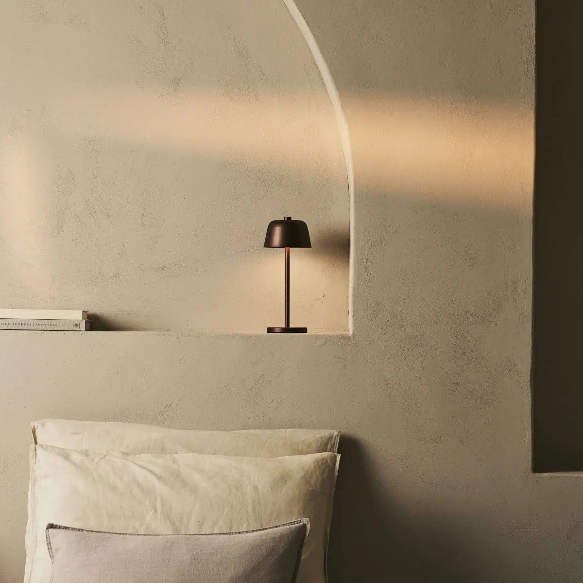 Anton Espresso Brown oplaadbare tafellamp | Stijlvolle en draadloze verlichting - Afbeelding 12