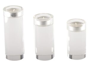 14 CM RONDE GLAZEN KAARSHOUDER