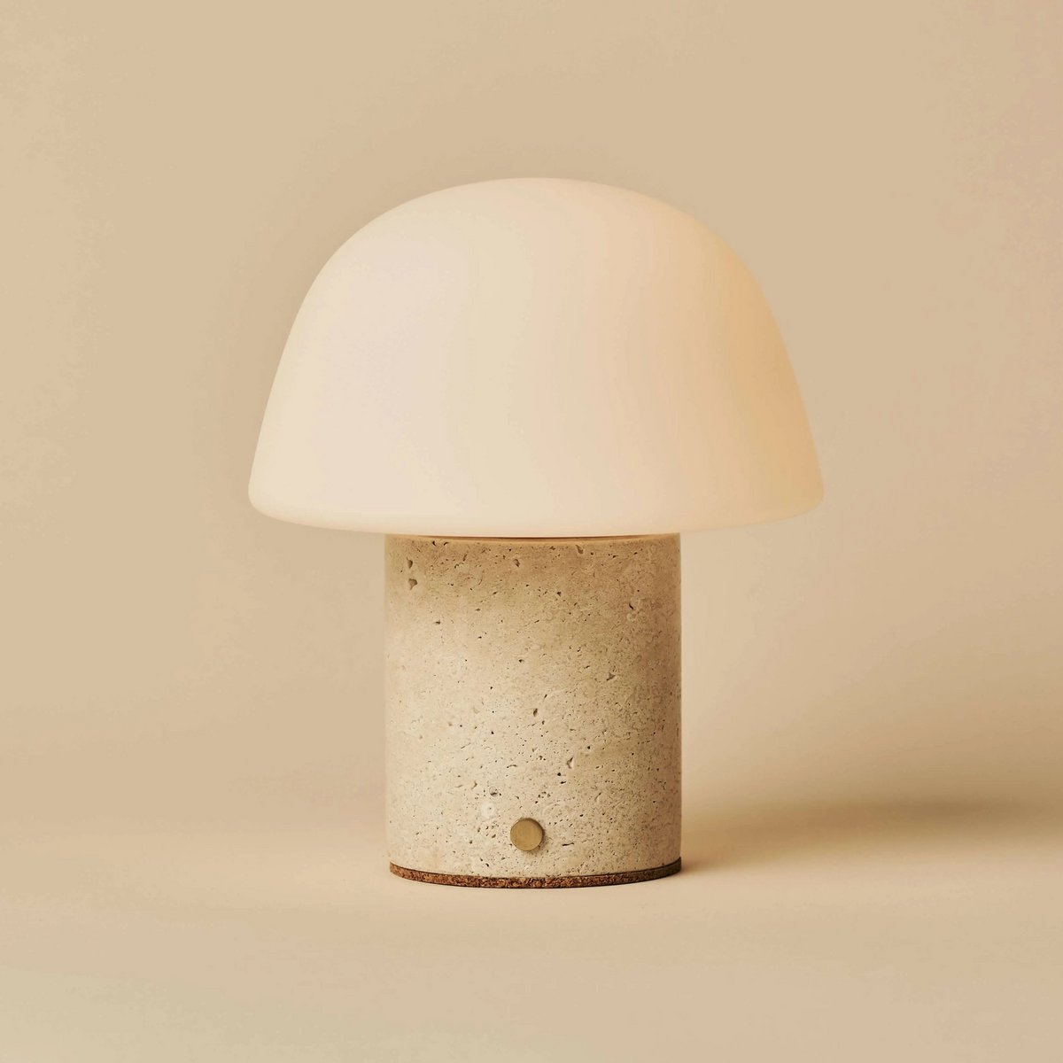 Maes Beige / Travertino Classico - Elegante travertijn oplaadbare tafellamp, tot 100 uur verlichting, stijlvol en functioneel - Afbeelding 10