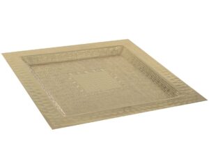 Gouden vierkante lade 28 cm