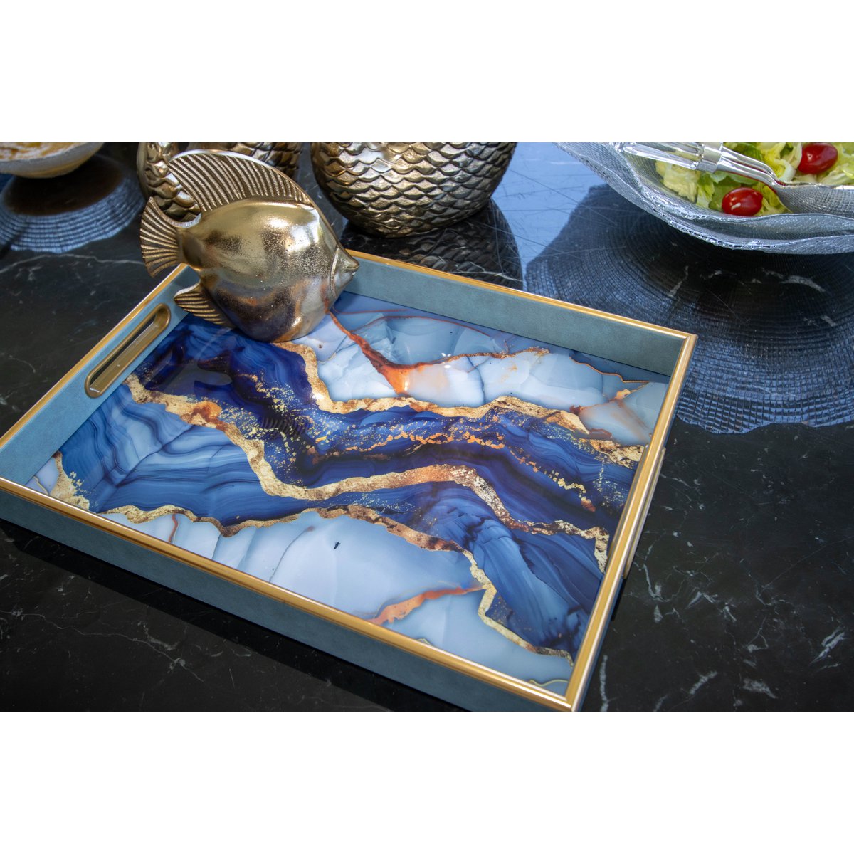 H15cm gouden decoratieve vis - Afbeelding 2