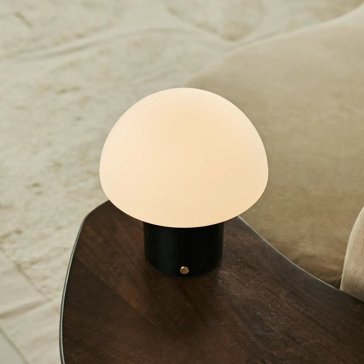 Maris Black / Nero Marquina - Klassiek oplaadbare marmeren tafellamp met 3 lichte kleuren en dimfunctie - Afbeelding 5