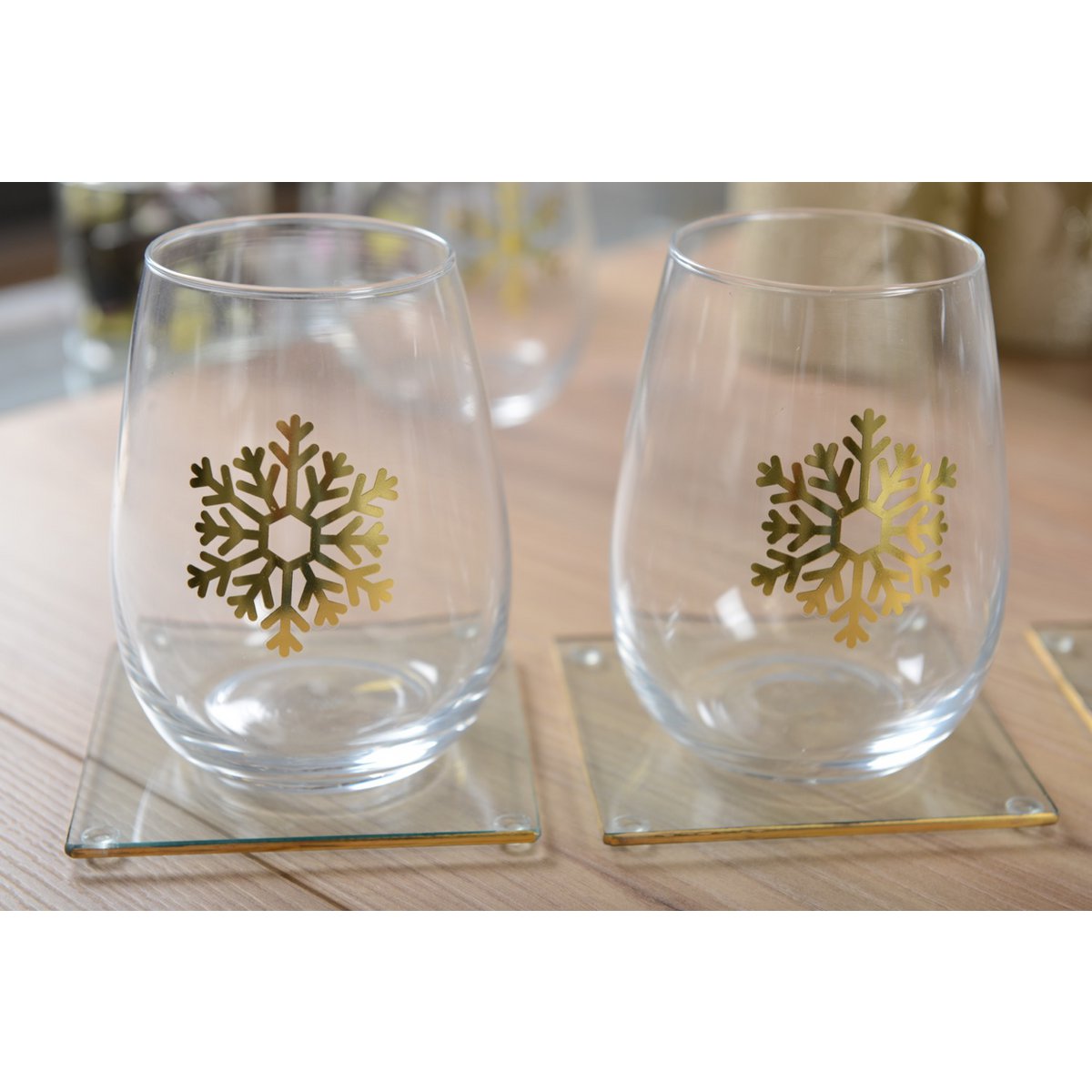 Vierkante bril onder Golden Edge - veel 6 - Afbeelding 2