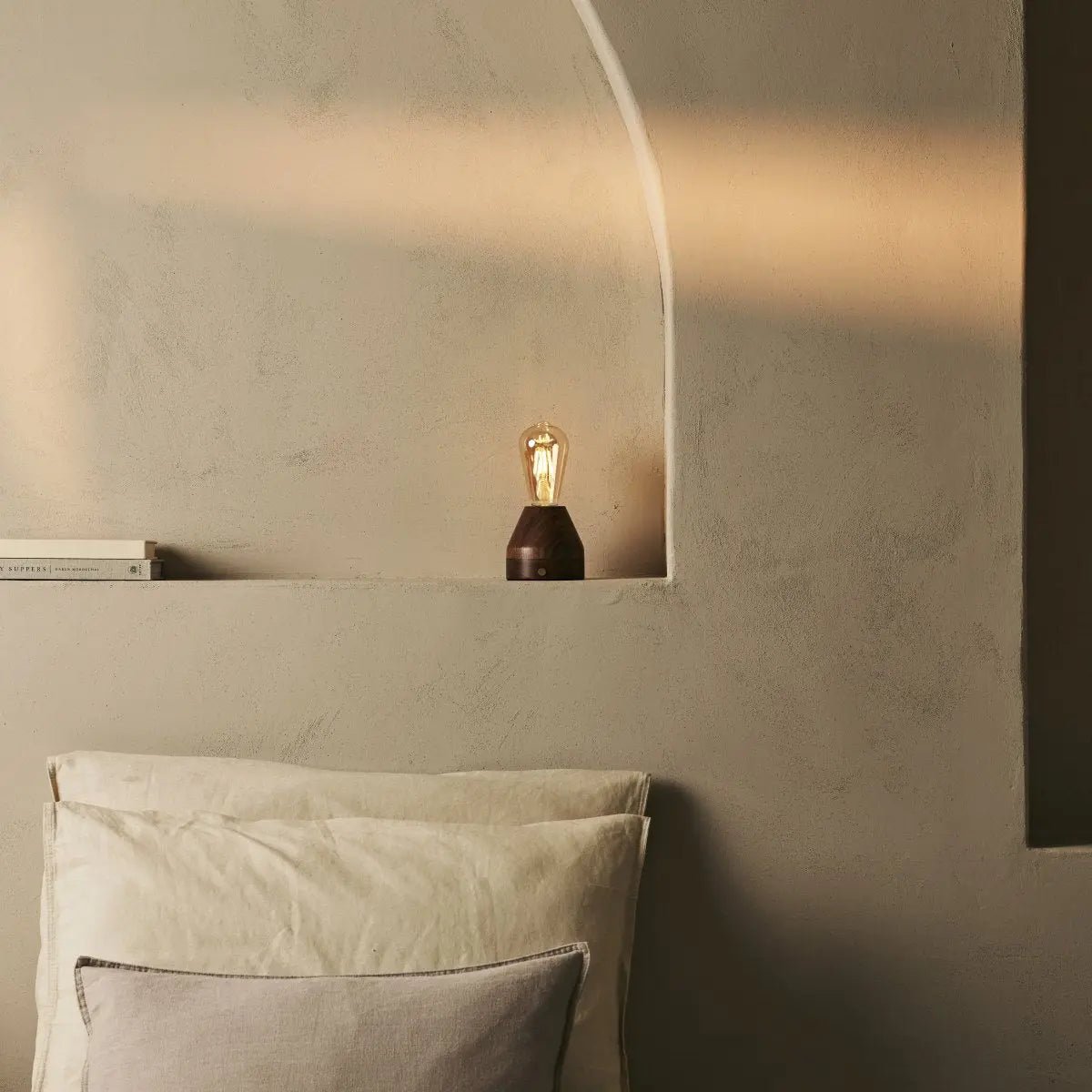 ZAVI WALNAUT Oplaadbare LED-tafellamp-Draadloos, dimpelbare, 100-uur batterij - Afbeelding 9