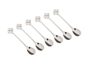 Klaver zilveren lepel - veel 6