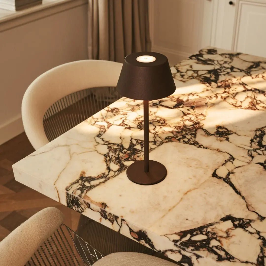 Milou Mocha Brown - Tafellamp zonder kabel L Modern, Design & 3 Light Modi - Afbeelding 2