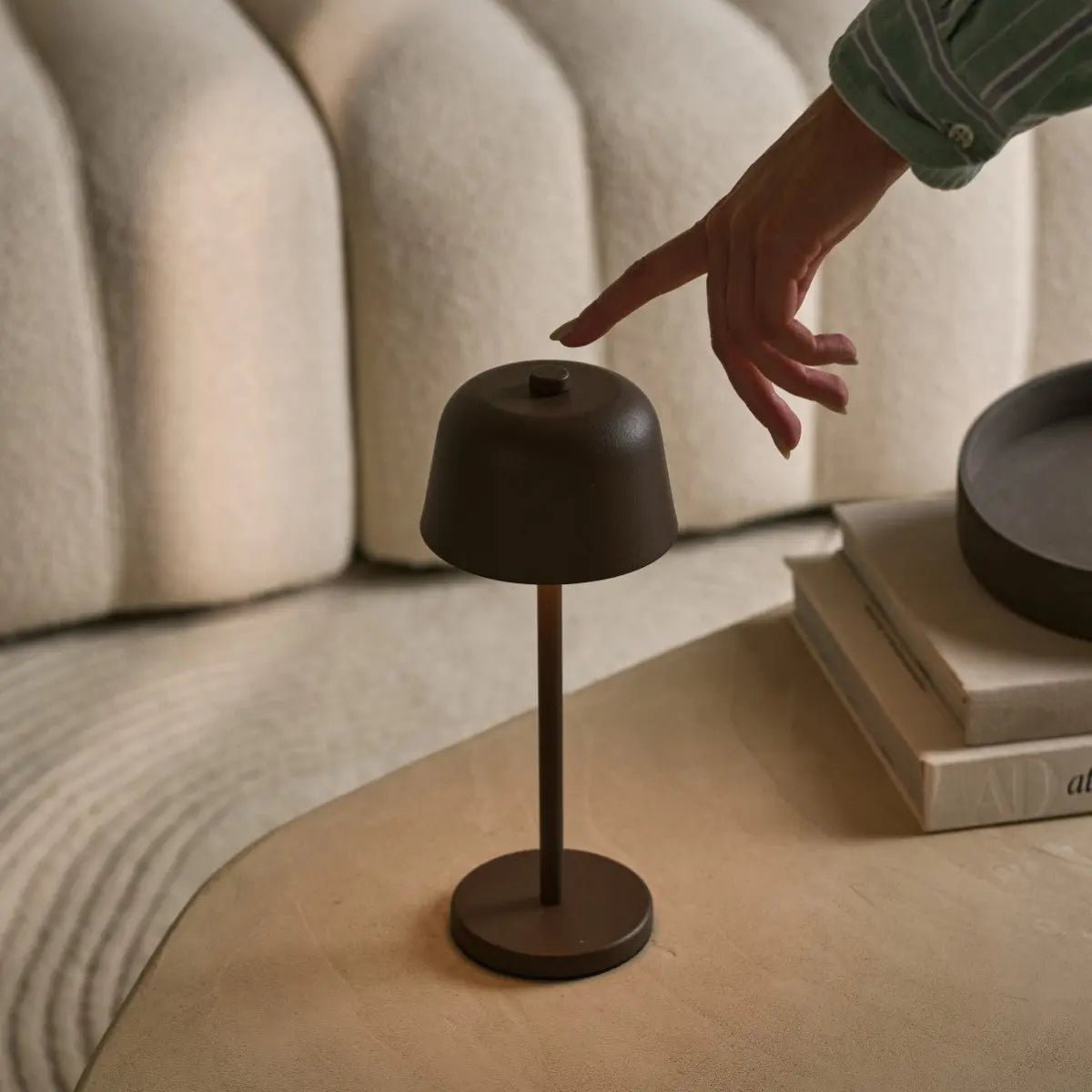 Anton Mokka Bruin Oplaadbare Tafellamp - Afbeelding 9