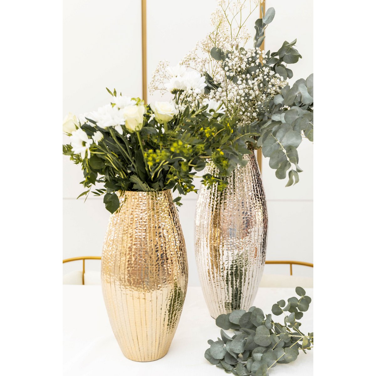 VAAS ARGENT BRILLANT 21X21X45CM - Afbeelding 3