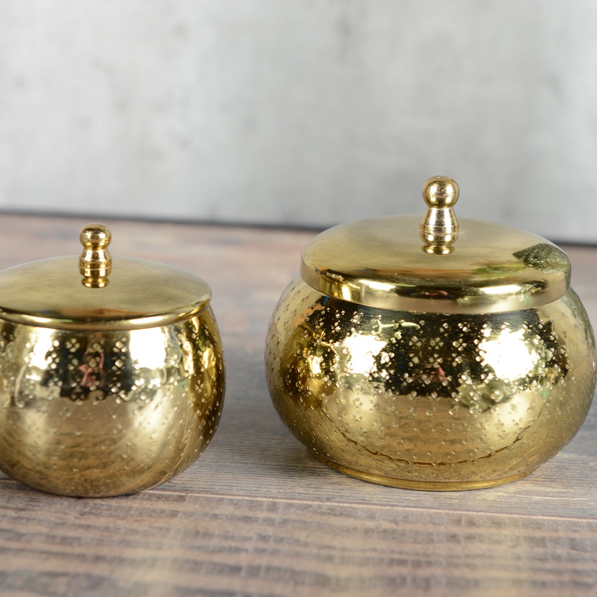 Groot model gouden ronde kaars - Afbeelding 3