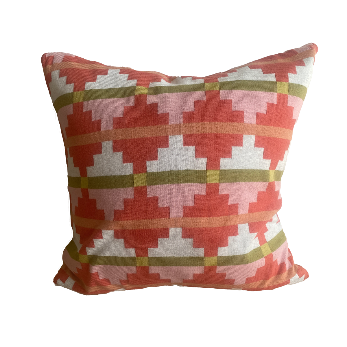 Alf Kussensloop Rood, zacht jacquard gebreid katoen - Afbeelding 2