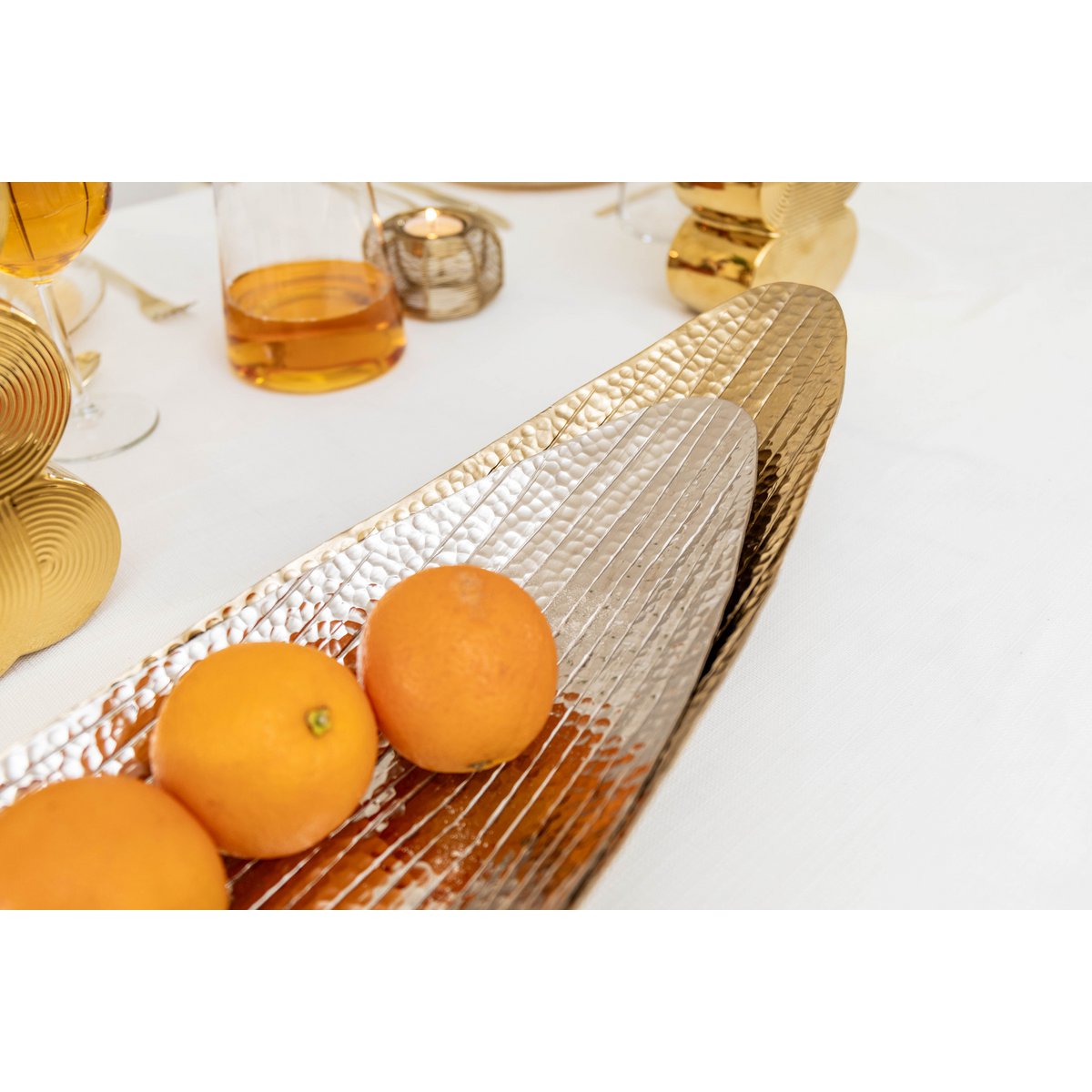 Gouden en zilveren aluminium fruitsneden - veel van 2 - Afbeelding 2