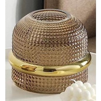 Vaas Amber Gilded Edge 18x15cm - Afbeelding 2