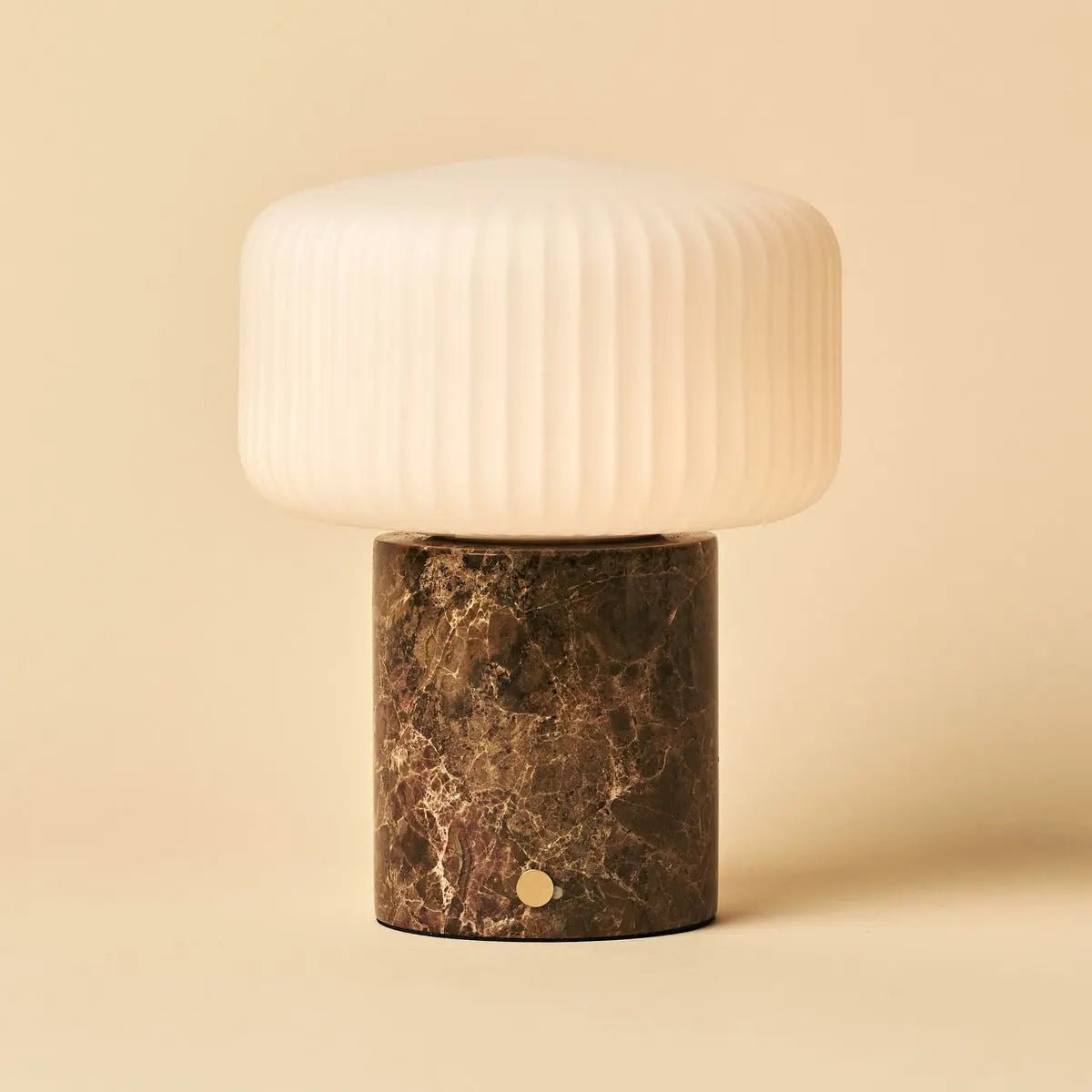 Renoir Brown / Emperador Dark - Marmeren oplaadbare tafellamp - Draadloos, USB -oplaadbaar en tot 100 uur verlichting - Afbeelding 12