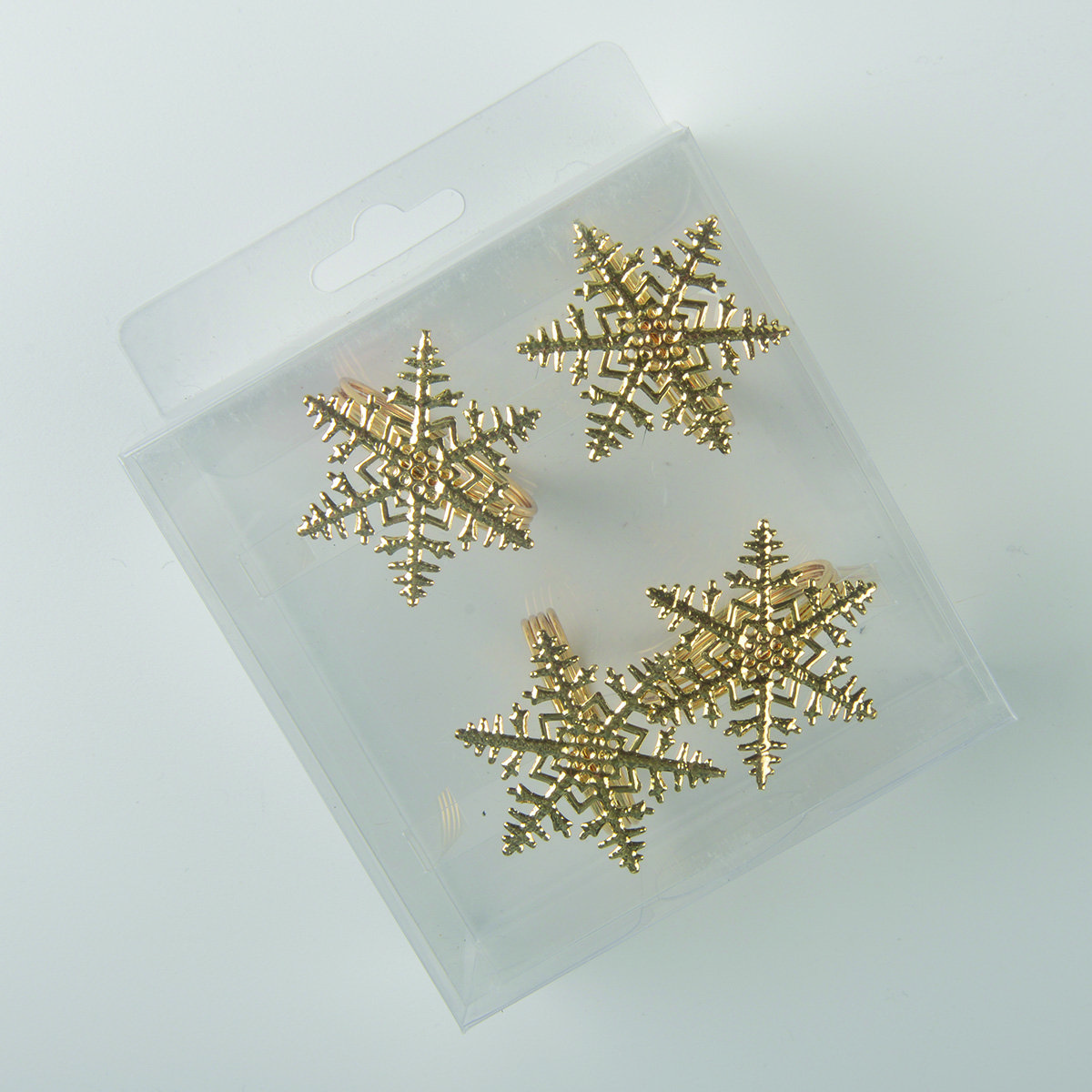 Set van 4 rondes van gouden vlokken handdoeken - Afbeelding 3