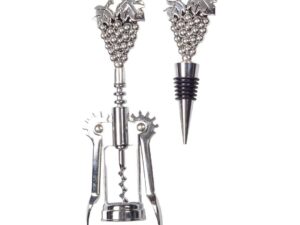 Schietplug en zilveren rozijnenflesstekker