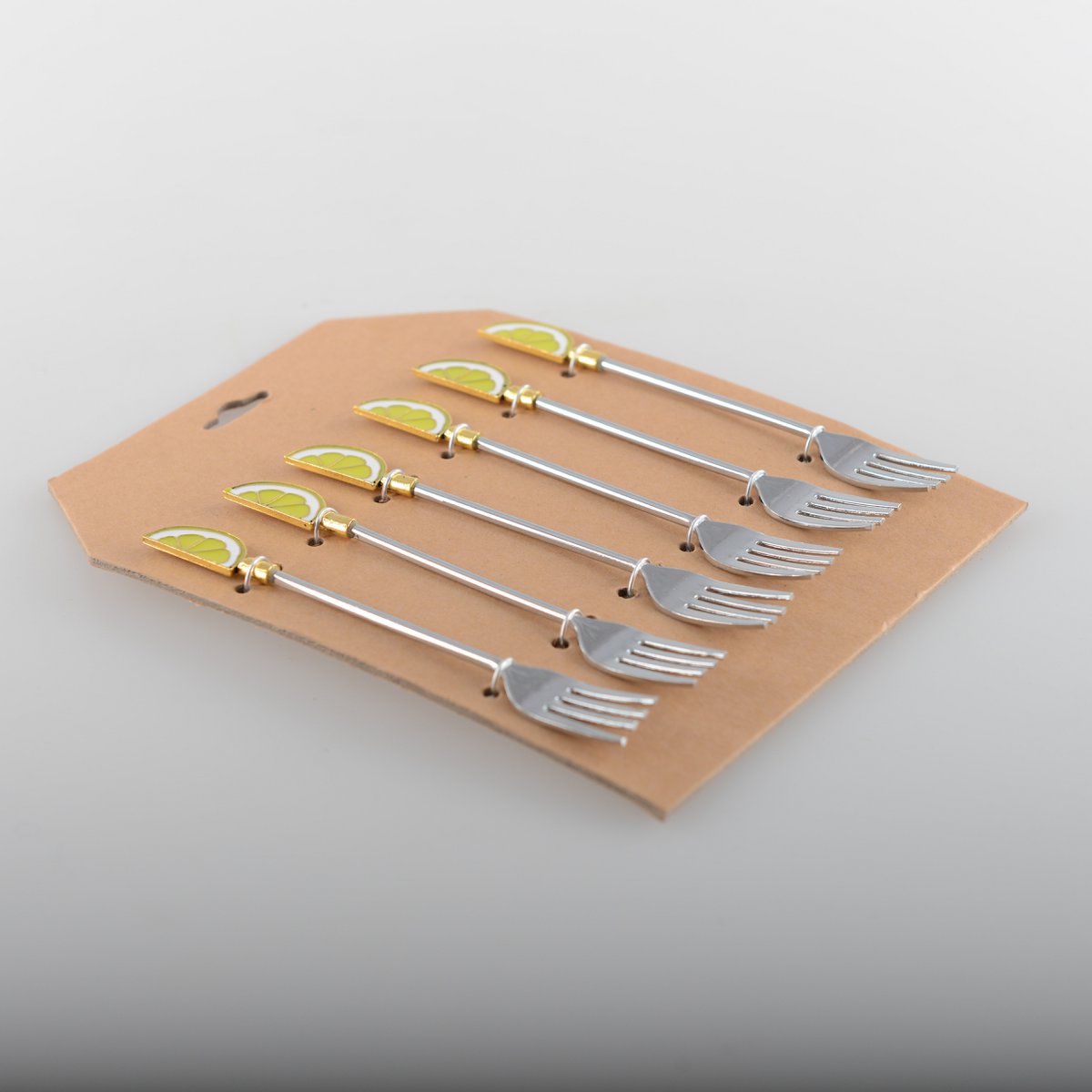 Lemon Dessert Forks - veel van 6 - Afbeelding 3