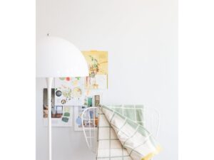 Todden deken groen, zacht Jacquard gebreide katoen