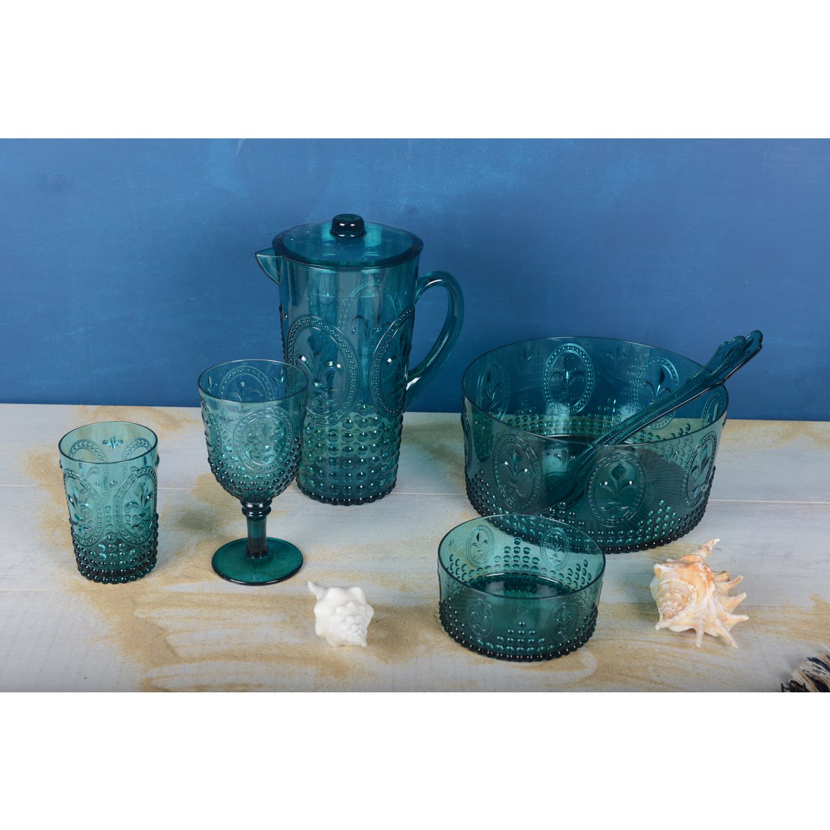 Saladier 26cm acryl turquoise - Afbeelding 3