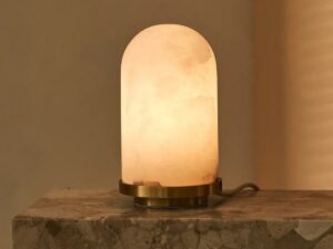 Mateo Stijlvolle albast lamp model goud