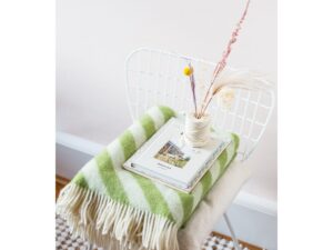 Filip Wool Green Zachte lichtgewicht pure Noorse wollen deken