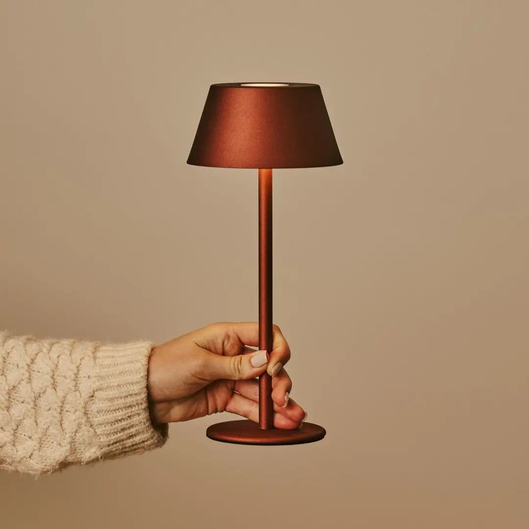 Milou Bronze - Tafellamp zonder kabel L Modern, Design & 3 Light Modi - Afbeelding 19