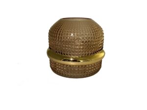 Vaas Amber Gilded Edge 18x15cm