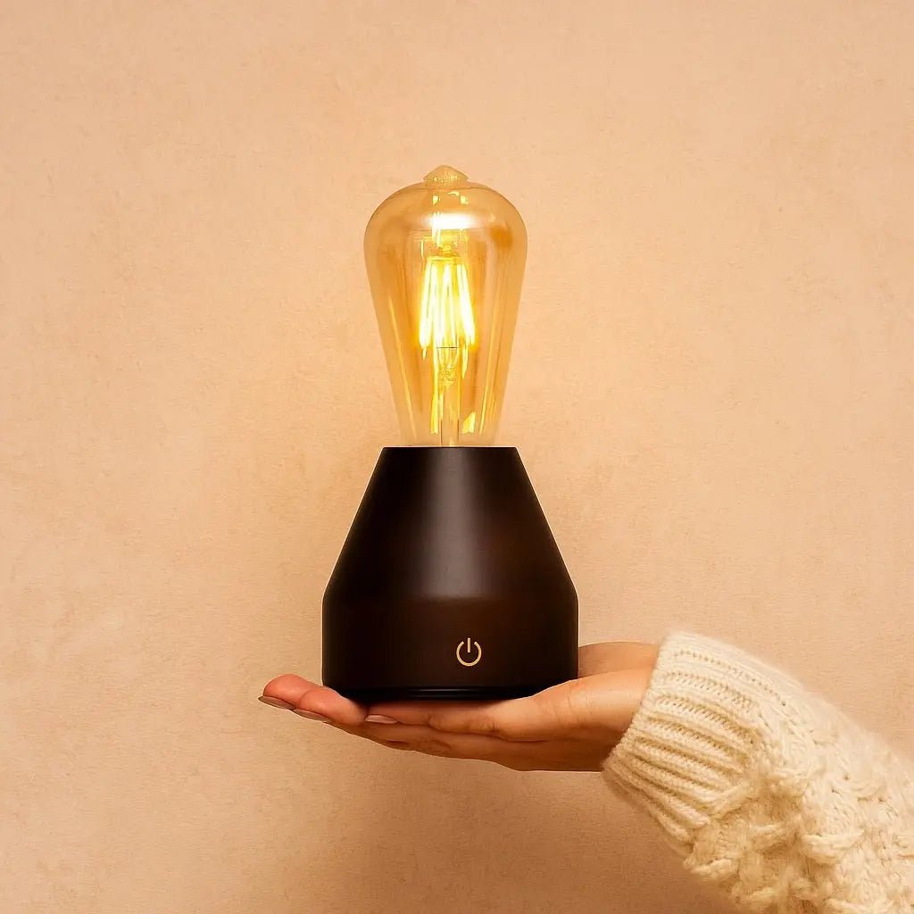 Zavi donkerbruine oplaadbare LED-tafellamp – draadloos, dimbaar, batterij met een levensduur van 80 uur - Afbeelding 2