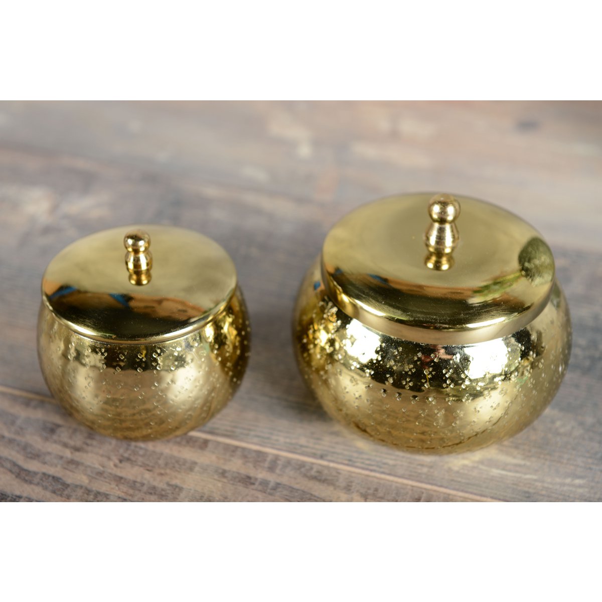 Groot model gouden ronde kaars - Afbeelding 2