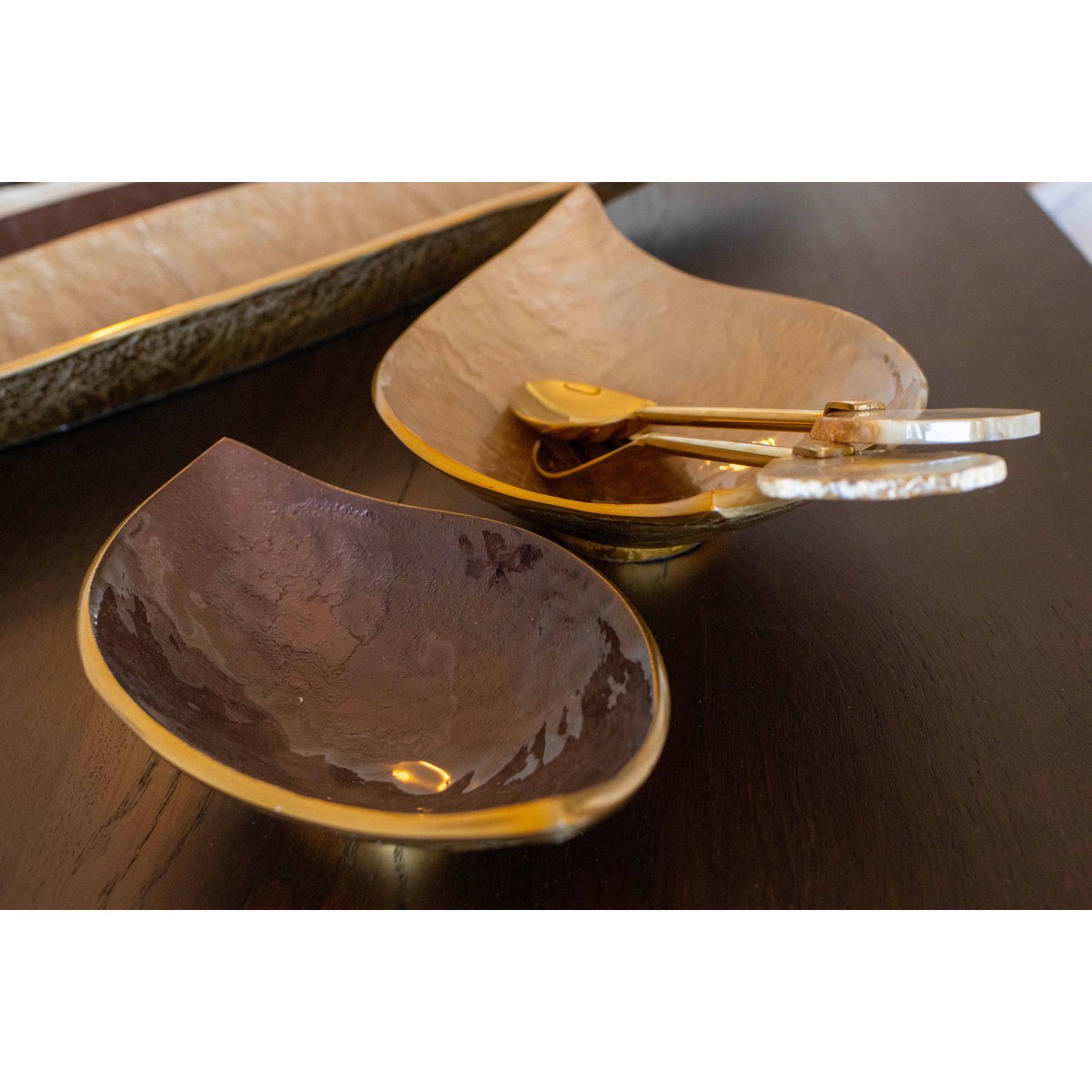 30x15.5x7cm bruine decoratieve snit - Afbeelding 3