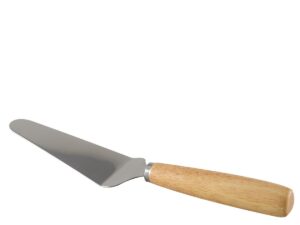 Roestvrijstalen taartschop van houten mouw
