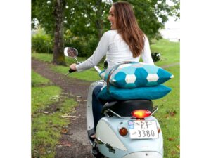 Oskar Kussenhoes Petrol, Zacht Jacquard Gebreid Katoen