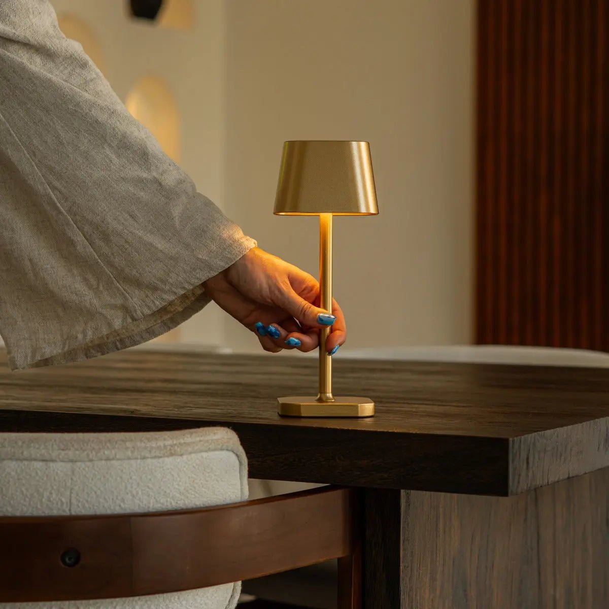 Ava Goud Oplaadbare Tafellamp - Afbeelding 13