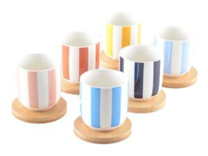 Houten krassen en substasisbekers - veel van 6