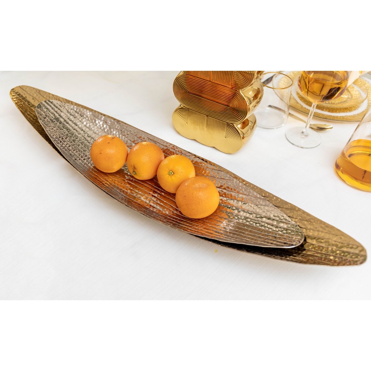 Gouden en zilveren aluminium fruitsneden - veel van 2 - Afbeelding 3