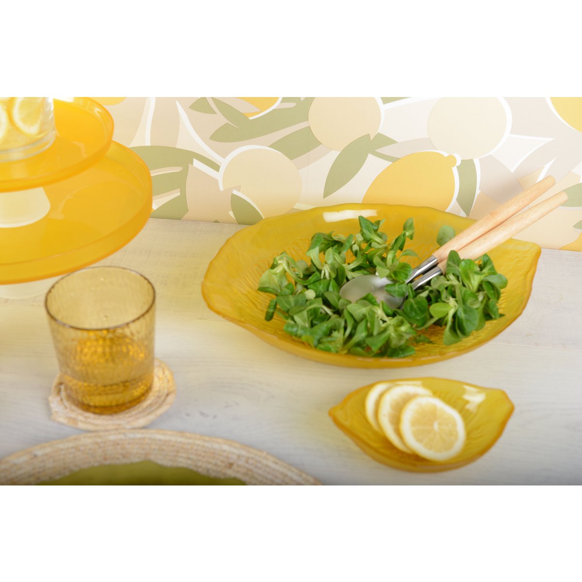 Rond glas in touw - veel van 4 - Afbeelding 2