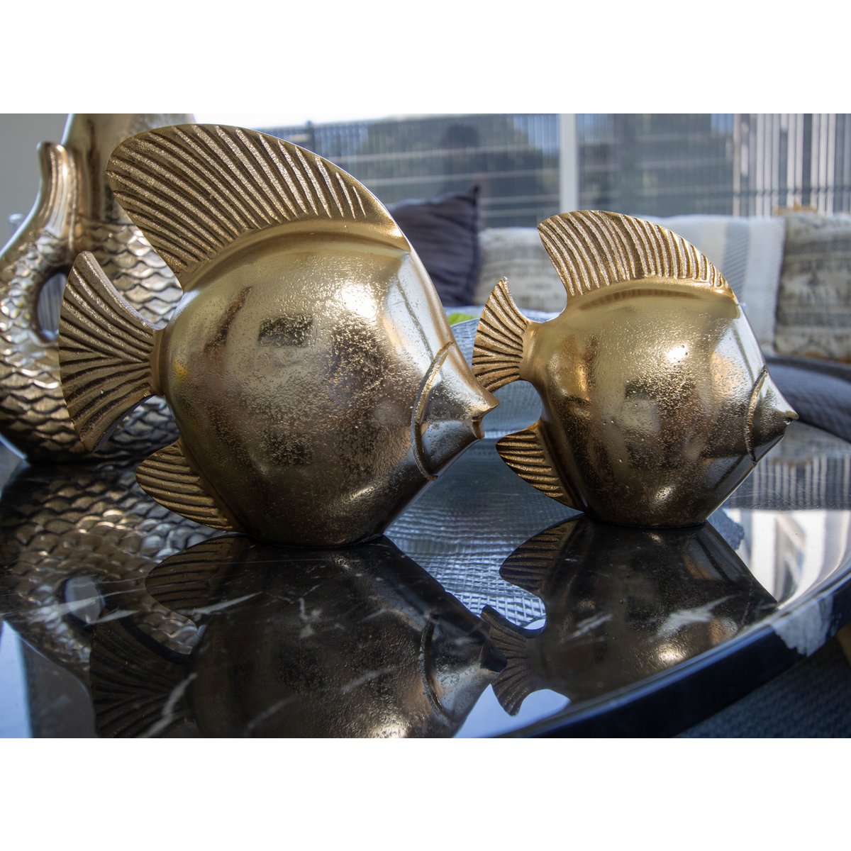 H15cm gouden decoratieve vis - Afbeelding 3