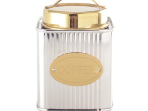 Zilveren en gouden koffiekast 10x10x10cm