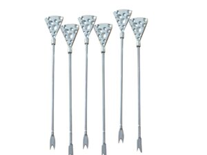 Zilveren kaas aperitief spikes