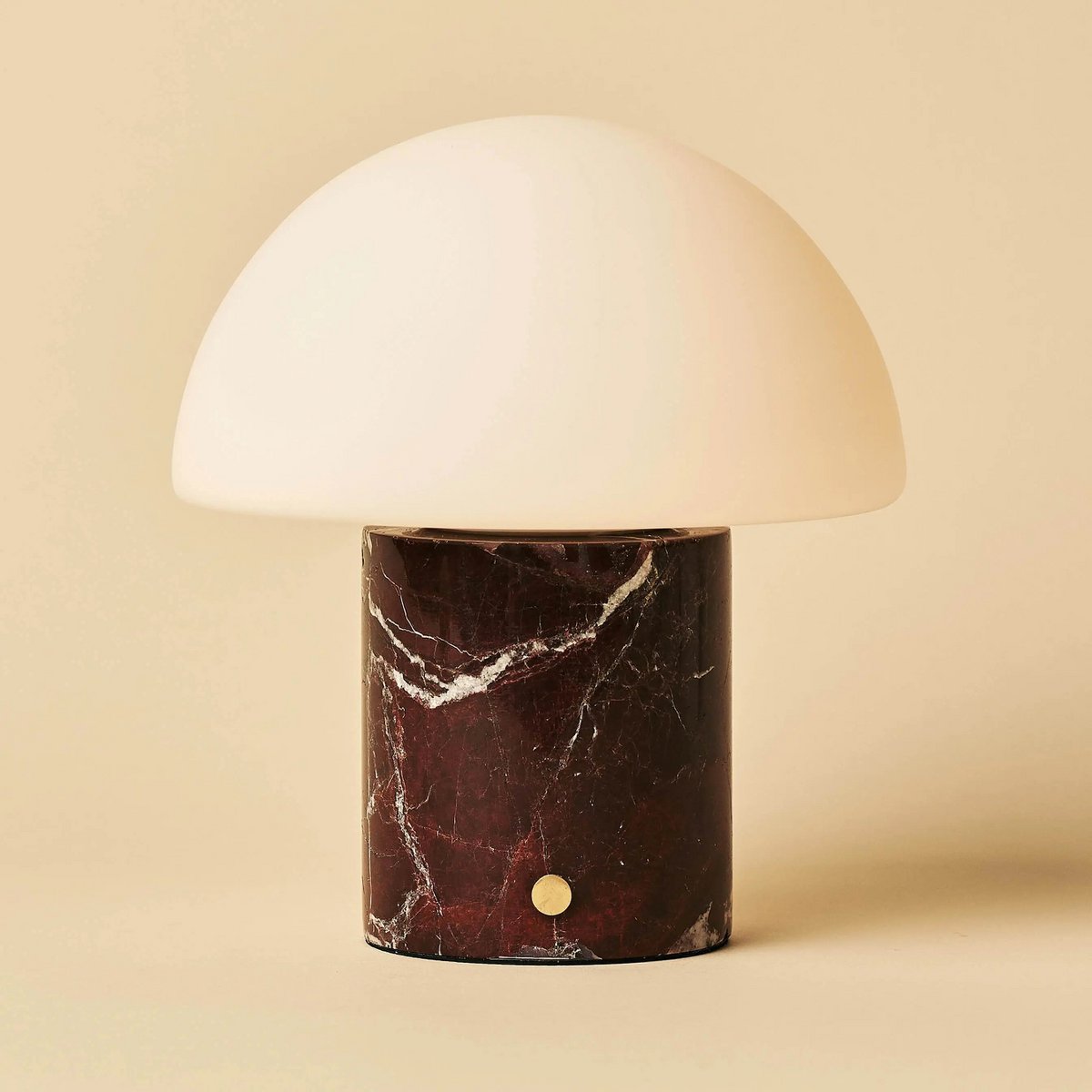 Maris Red / Rosso Levanto - Classic Marmeren oplaadbare tafellamp met 3 lichte kleuren en dimfunctie - Afbeelding 8