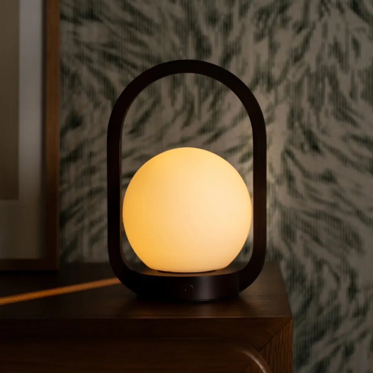 Skye Donkerbruine Houten Snoerloze Lamp - Afbeelding 9